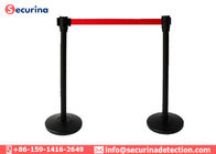 Stainless Steel Crowd Control Barrier With 2 Meter Retractable Nylon Belt
