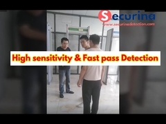 Securina Enhanced Pinpoint Walk-Through Metal Detector Fast Passing Detection